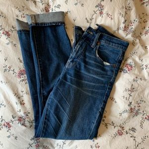 Madewell high rise slim boyjean size 25